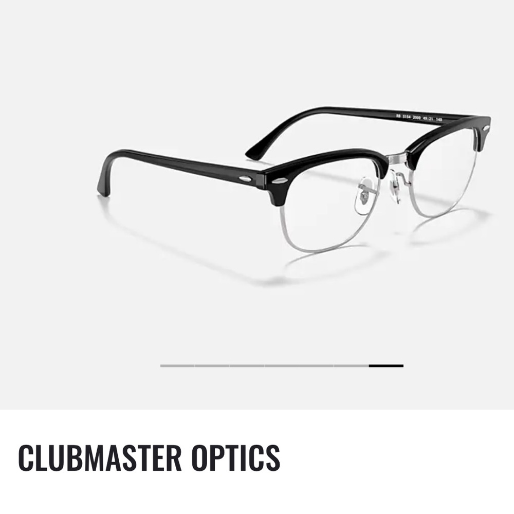 Brand New Rayban Clubmaster Optics